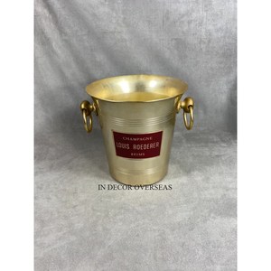 Aluminum Casted Silver Shiny Polished Pineapple Designer Wine And Beer Bottle Chiller Ice Bucket Barware <b>Accessories</b> Supplies - Product Image 4