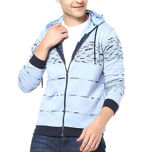 ซิปรูดซิปมีฮู้ดของผู้ชายผ้าฝ้าย100% ปรับแต่งได้คอปกซักเป็นมิตรต่อสิ่งแวดล้อม - Product Image 4