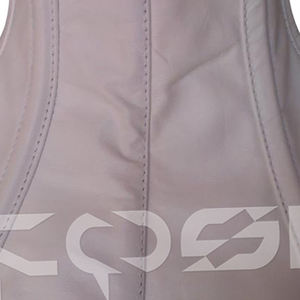 Corset de cou en cuir blanc réglable et lacé, best-seller - Product Image 4