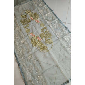 ชุด2024สนามหญ้าหญิง chikkankari หรูหราสีแดงเข้ม x saira shakira Affair-D2 A-TC-630 - Product Image 6