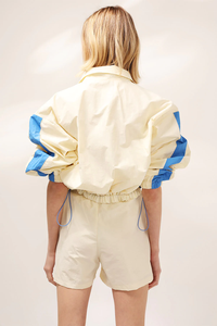 Trajes de mujer, chaqueta ligera de nailon, conjunto de pantalones cortos, chándal cortavientos de fútbol, chaqueta Trackies, chándales con paneles de satén de seda - Product Image 3