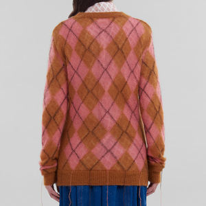 Suéter de invierno de punto de alta calidad para mujer, suéter de mohair de manga larga grueso y cálido personalizado para mujer - Product Image 3