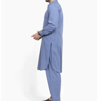 Salwar Kameez décontracté de style nouveau fabriqué au Pakistan pour hommes, vêtements islamiques, matériau personnalisé