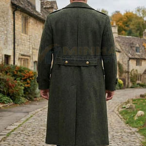 เสื้อโค้ทผู้ชายผ้าขนสัตว์ผสมโพลีเอสเตอร์ ทนทาน แฟชั่น สำหรับฤดูหนาว ราคาขายส่ง - Product Image 4