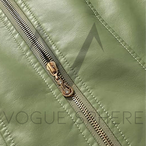 Chaqueta de cuero auténtico 100% para mujer, nueva chaqueta de cuero genuino de motorista informal y elegante en embalaje Premium - Product Image 4