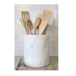 Porte-couverts en marbre de forme ronde Conception unique pour la maison Hôtel Vaisselle Marbre Élégant Baguettes Porte-couverts Meilleur prix - Product Image 2