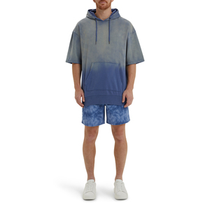 Pantalones Cortos de Verano para Hombre, de Alta Calidad, de Lona, Cintura Media, Cierre con Cordón, Transpirables, de Algodón, Estilo Casual, Tie Dye, de Secado Rápido, Color Sólido - Product Image 3