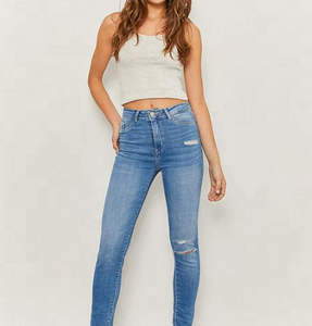 Jeans tendance, produit phare, nouvelle mode, jeans bleu décontracté pour femmes, pantalon de travail pour femmes, pantalon de plein air - Product Image 2