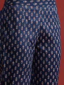 Floral Print Pure Cotton <b>Kurta</b> with Trousers & With Dupatta For Women Bulk product Customized Women Clothing - Product Image 6