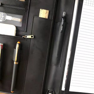 Durable Full Grain Executive Zippered <b>Holder</b> <b>Leather</b> Organizer Pocket /Portfolio <b>A4</b> Files Folder for <b>Document</b> <b>Leather</b> LPF-0372 - Product Image 5