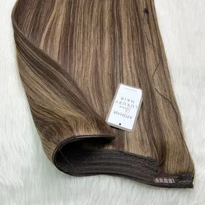 Vente en gros 20 pouces Extensions de cheveux Remy vietnamiens Invisible Piano couleur droite luxe Super Double dessiné teint pour - Product Image 1