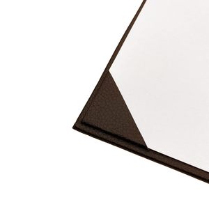 Supports de menu à panneau unique en similicuir de qualité supérieure Taille A4 durable (4.25 "X 11") Couvertures de menu à page unique similaires aux chauffe-plats - Product Image 4