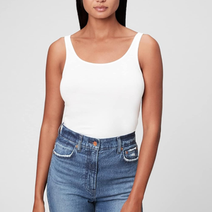 Chaleco de color blanco para mujer, ropa deportiva, venta al por mayor, camiseta sin mangas de moda para mujer, camisetas sin mangas sexis de punto de verano para mujer - Product Image 5