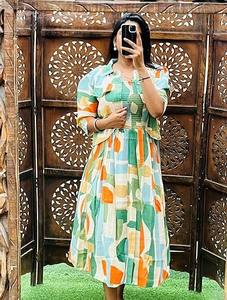 Robe en coton indien fait à la main pour femmes, tenue élégante de fête et de plage, cadeau de mariée d'été long, taille tissée, cadeau de femme personnalisé - Product Image 4