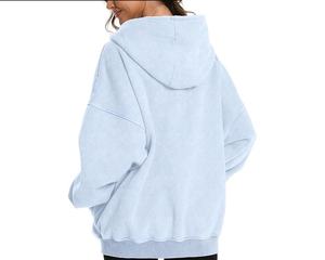 Sudaderas con Capucha de Alta Calidad con Logotipo Personalizado para Hombre, Lavadas al Ácido, y Sudaderas con Capucha de Calle con Logotipo Personalizado para Hombre, Lisas y Pesadas - Product Image 5