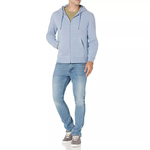 Nouveauté 2025 – Sweat à capuche polaire doublé respirant pour homme avec fermeture éclair et poches, idéal pour l'extérieur et le streetwear, personnalisable - Product Image 5