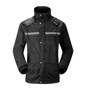 ชุดกันลมผู้ชายแบบมีโลโก้สั่งทำพิเศษ กันน้ำ น้ำหนักเบา ผลิตจากโพลีเอสเตอร์ ชุดกันลมสำหรับกิจกรรมกลางแจ้ง - Product Image 2