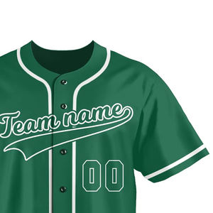Camiseta de Béisbol Personalizada de Alta Calidad para Hombre con Nombre y Logotipo del Equipo, 100% Poliéster, Transpirable, de Secado Rápido, para Adultos, a Precio Económico - Product Image 4