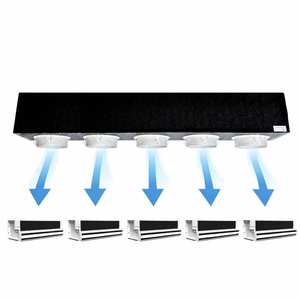 Kit Completo de Plenum para Sistemas HVAC de 5 Zonas con Conducto de 300 mm de Longitud en Espuma de Poliuretano con 2 Ranuras Ocultas - Product Image 1