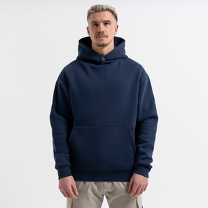 Elegante Sudadera con capucha Azul Marino-Aspecto casual con un toque clásico Perfecto para ropa casual - Product Image 1