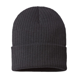 Bonnets de ski d'hiver à revers en côtes durables pour hommes et femmes personnalisés Bonnet souple et souple en jacquard à motif tête de mort - Product Image 2