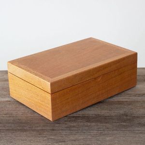 กล่องไม้ใส่เครื่องประดับทำด้วยมือกล่องไม้สีน้ำตาลเข้มและกล่องไม้มีบานพับสไตล์ที่แตกต่างกัน - Product Image 2