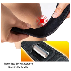 Rodillera Ajustable de Neopreno con Cierre de Velcro, Negra, Unisex, para Protección de Rodilla, Todas las Temporadas - Product Image 3