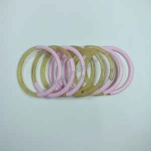 Mayorista Cuerno de búfalo natural y brazaletes de pulsera de resina con la mejor calidad al precio más bajo Exportación de artesanía Kiswah DE LA India - Product Image 3