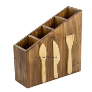 Porte-Couverts Unique et Élégant de Couleur Blanche Fabriqué par un Designer avec un Plateau de Couleur Noire en provenance d'Inde à un Prix Impressionnant - Product Image 5