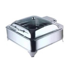 Suministro Directo de Fábrica de Recipiente para Calentar Comida Cuadrado de Acero Inoxidable con Marco en W de 7L, Servidor de Buffet Cuadrado de Acero Inoxidable, Recipiente para Calentar Comida con Marco de Acero Inoxidable - Product Image 6