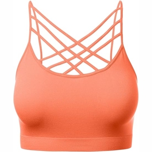 Soutien-gorge de yoga de gymnastique pour femmes de haute qualité entraînement athlétique Fitness soutien-gorge de sport push-up Style brassière grande taille confort maximal - Product Image 2