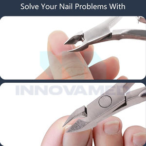 Coupe-cuticules incurvés en acier inoxydable de qualité salon, ouverture large, haute qualité, prise confortable, manucure, pédicure, soins pour bébé - Product Image 6