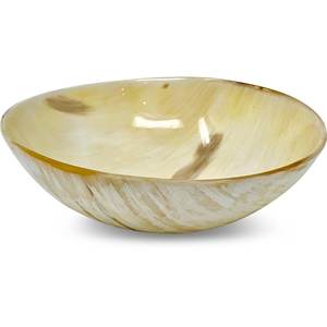 Ensaladera de cuerno de búfalo hecha a mano, utensilios de cocina de tamaño personalizado, vajilla para aperitivos y bodas - Product Image 2