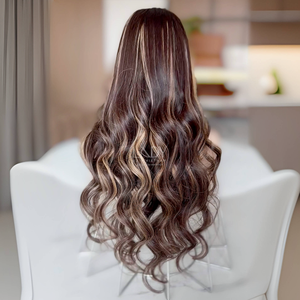 Pelucas de cabello humano vietnamita de buena calidad Cabello humano real para mujeres negras - Product Image 1