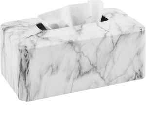 Porte-serviette en métal aspect marbre porte-serviette de mariage meilleure qualité accessoires de salle de bains Design moderne boîte à mouchoirs - Product Image 1