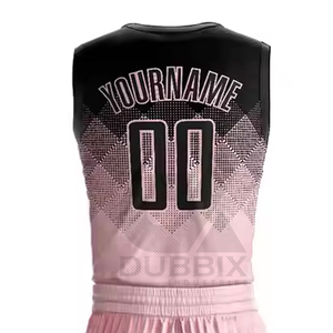 Uniforme de basket-ball de couleur unie dernière conception nouveau style qualité supérieure respirant et vente en ligne adaptée aux grandes tailles - Product Image 5