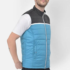 Gilet d'hiver sans manches pour homme, personnalisé, avec logo imprimé, séchage rapide, respirant, en polyester/nylon, vêtement d'extérieur - Product Image 2