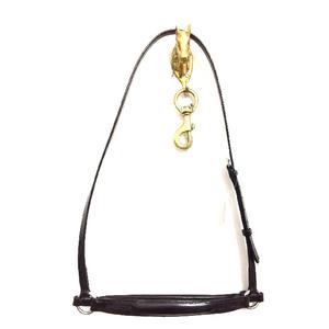 Empty Channel Drop Noseband DIY Crystal Inlay Horse <b>Bridle</b> Part Genuine Leather Noseband Soft Padded Equestrian Tack Accessories - Product Image 1