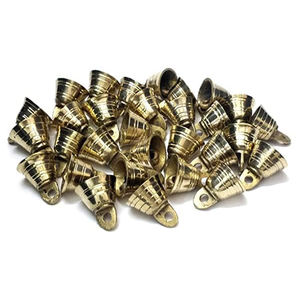 Juego de cascabeles colgantes de latón superventas de 25 uds. Campana pequeña de latón ornamental decorativa para el hogar y el árbol de Navidad - Product Image 1