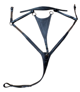 แผ่นรองอกม้าหนังแท้พร้อมหนังแกะ ขายส่ง แผ่นรองอกม้าหนังคุณภาพสูงแบบห้าจุดพร้อมขน อุปกรณ์สำหรับม้า - Product Image 3