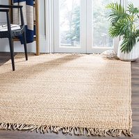 Tapis d'intérieur en chanvre de qualité supérieure, tissé à la main, plat, pour la maison, la chambre à coucher, le salon, l'hôtel - Écologique, adapté aux animaux domestiques, résistant aux taches