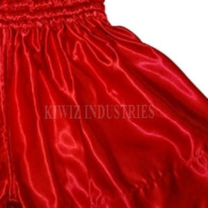 Nouveauté Short de Muay Thai en Satin de Couleur Unie pour Hommes, Fait sur Mesure, Vente en Gros de Service OEM, Motif Décoration - Product Image 3