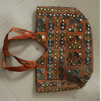 SANIYA HANDICRAFT Tas Pesta Mewah Profesional untuk Pernikahan dan Acara Malam, Bordir Manik-Manik Jahitan Tangan dari Katun, Dapat Disesuaikan