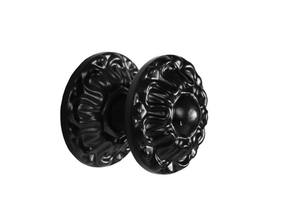 ชุดมือจับประตูเหล็กหล่อคุณภาพสูงแบบโบราณ ขายส่งเคลือบสีดำด้วยผงซิงค์ บรรจุภัณฑ์กล่องกระดาษแข็ง อุปกรณ์ฮาร์ดแวร์ - Product Image 3