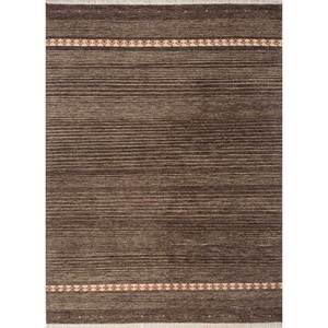 Large Area Hand Knotted <b>Wool</b> Rugs Thyme Beige <b>Brown</b> Striped Abstract Pattern Rectangular Shape for Entryway Hallway Home-LCA-883 - Product Image 1