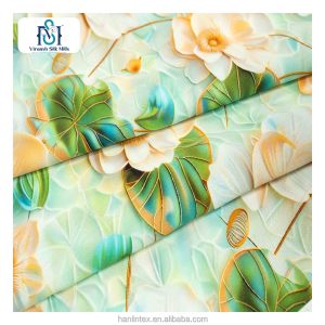 Textile Design Personnalisé Impression Numérique Florale Challis Tela 3068 Usine de Tissu Tissé Rayonne - Product Image 3