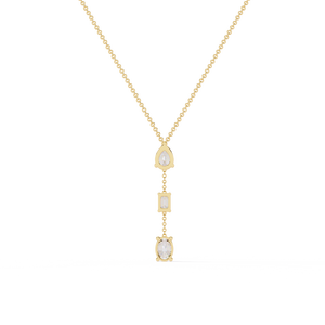 Collier en diamant cultivé en laboratoire avec or 18 carats, cadeau idéal pour les filles - Product Image 1