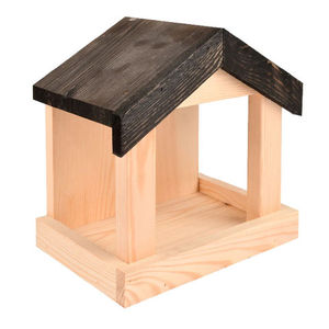 เครื่องให้อาหารนกแบบแขวนสำหรับให้อาหารสัตว์ขนาดเล็กบ้านทำจากไม้แบบแฮนด์เมดใช้ใส่นกสำหรับตกแต่งสวน - Product Image 1