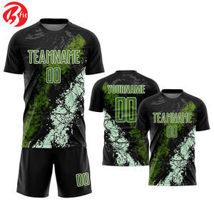 Adults Short Sleeve Soccer Wear Uniform Set Team Training Top & <b>Shirt</b> Automated Cutting Football Jersey - Product Image 1