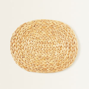 Precio barato ovalado jacinto de agua manteles individuales Decoración de mesa tejido a mano mantel natural de Vietnam - Product Image 1